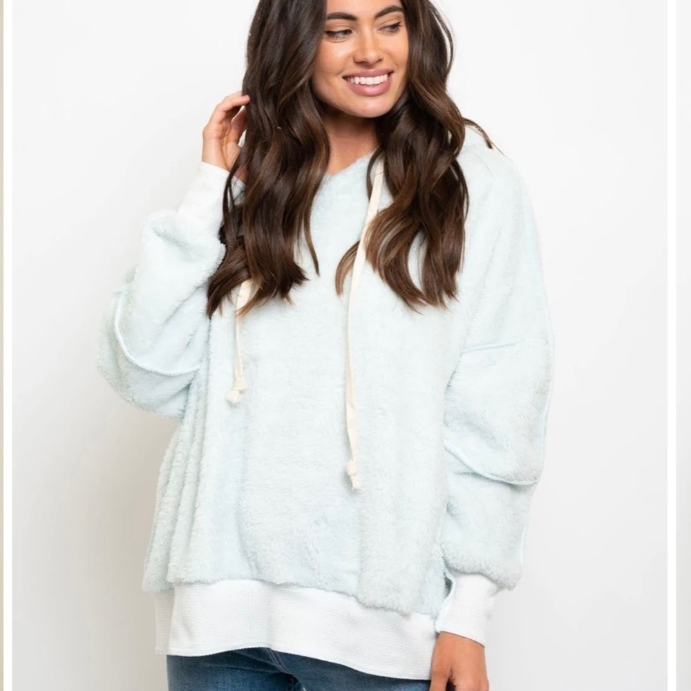 𝅺LADIES Teddy hoodie sweatshirt